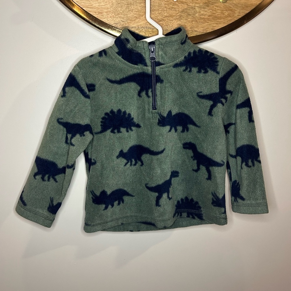 The Children's Place Green and Blue Dinosaur Sweatshirt